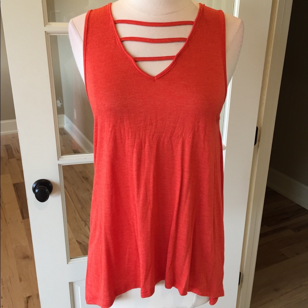 Boutique b original top womens S flowy tank summer